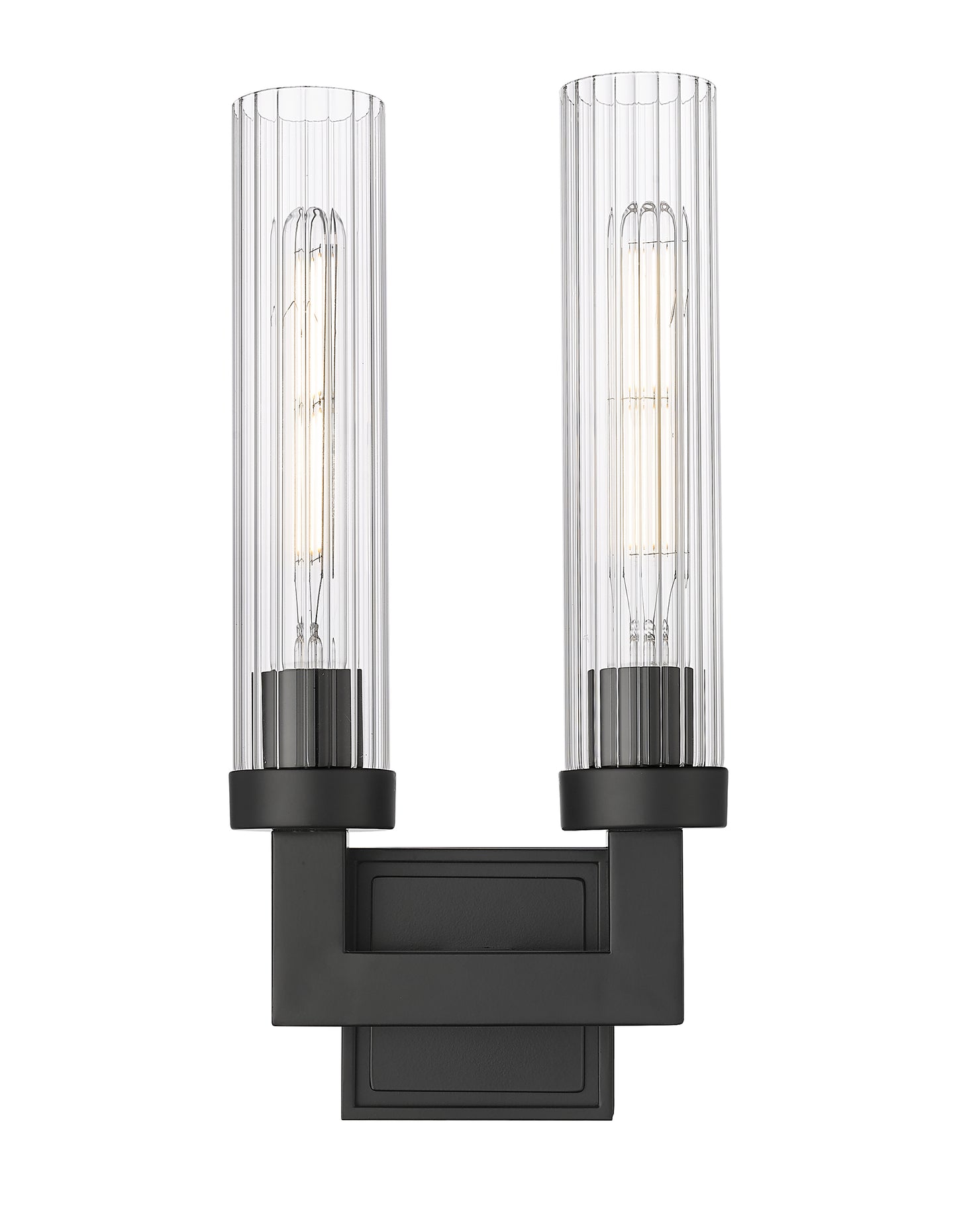 740-2S-MB - Beau 2 Light Wall 17" Sconce - Matte Black