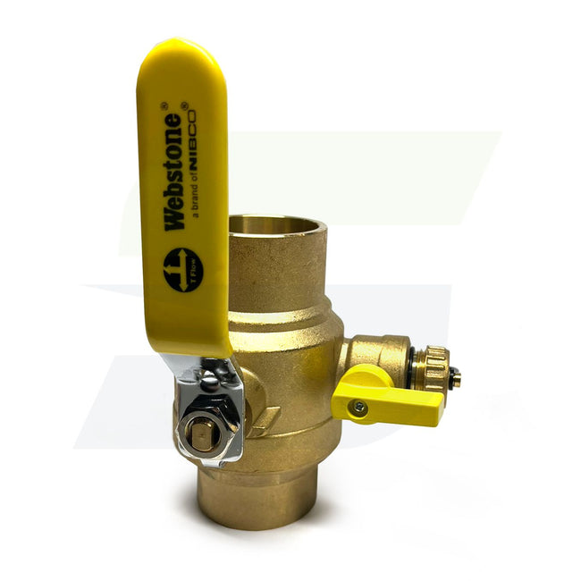 50617 - 2" Sweat Lead Free Ball Valve with Drain
