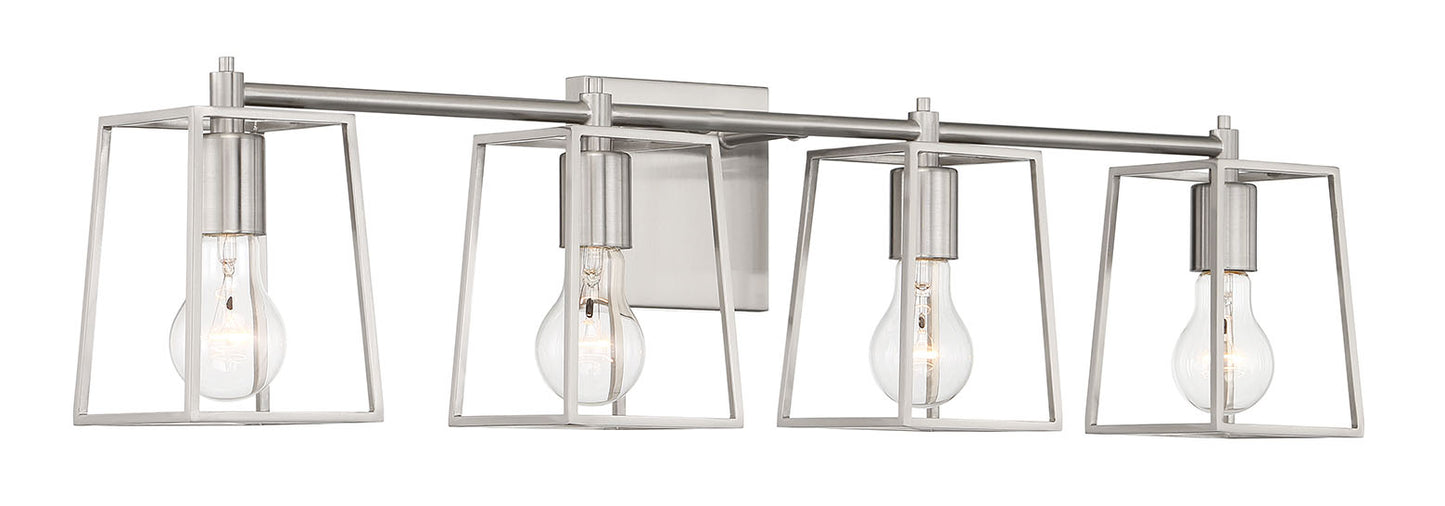 12132BNK4 - Dunn 4 Light 32" Wide Vanity Light - Brushed Nickel