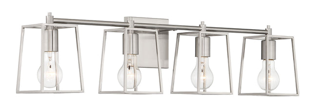 12132BNK4 - Dunn 4 Light 32" Wide Vanity Light - Brushed Nickel