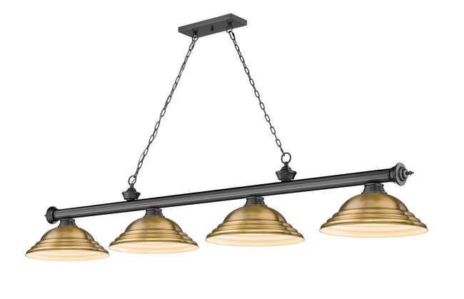 2306-4BP-SRB - Cordon 4 Light 82" Billiard - Bronze Plate
