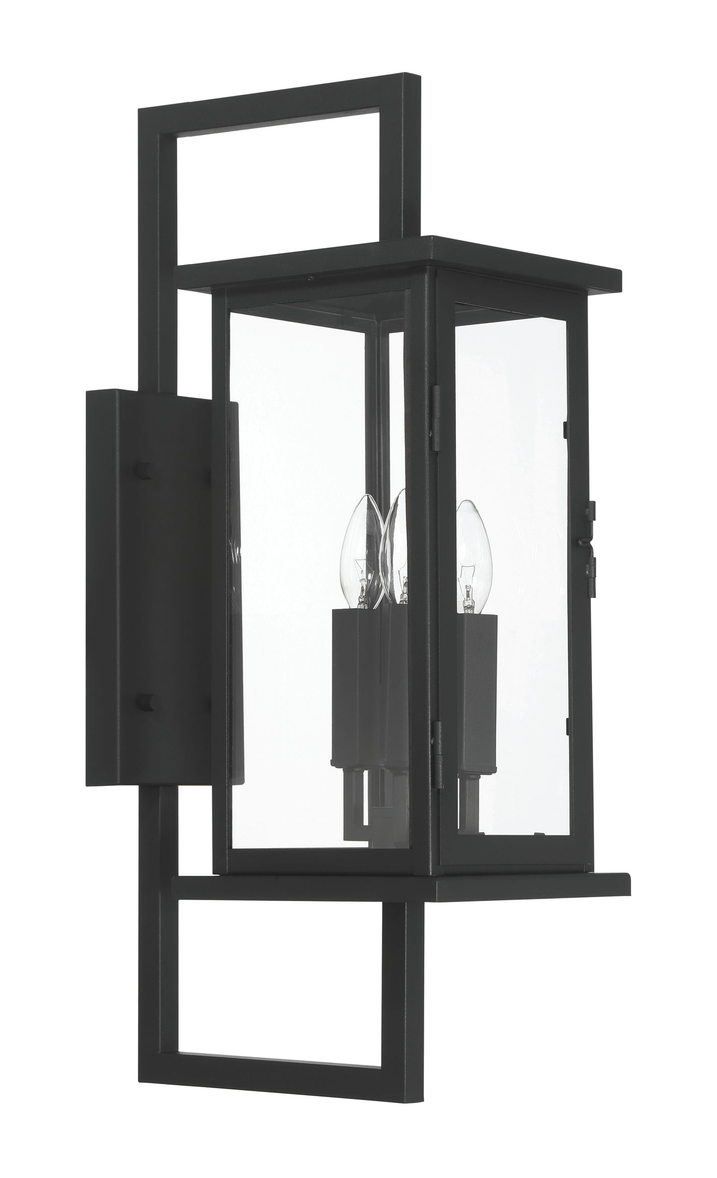 ZA8010-TB - Jordan 3 Light 25" High Outdoor Wall Lantern - Textured Black