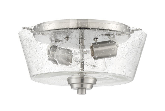 41982-BNK-CS - Grace 2 Light 13" Wide Flush Mount - Brushed Nickel