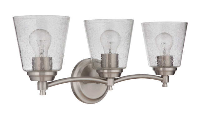 50203-BNK - Tyler 3 Light 22" Wide Vanity Light - Brushed Nickel