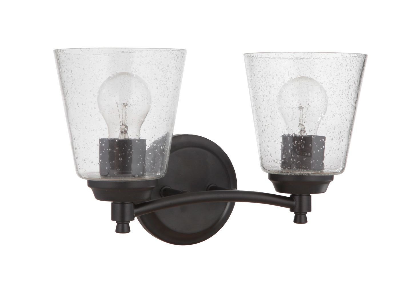 50202-FB - Tyler 2 Light 14" Wide Vanity Light - Flat Black