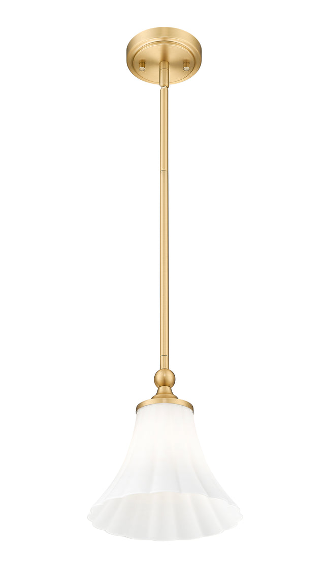 1958P8-MGLD - Fleur 1 Light 8" Pendant - Modern Gold
