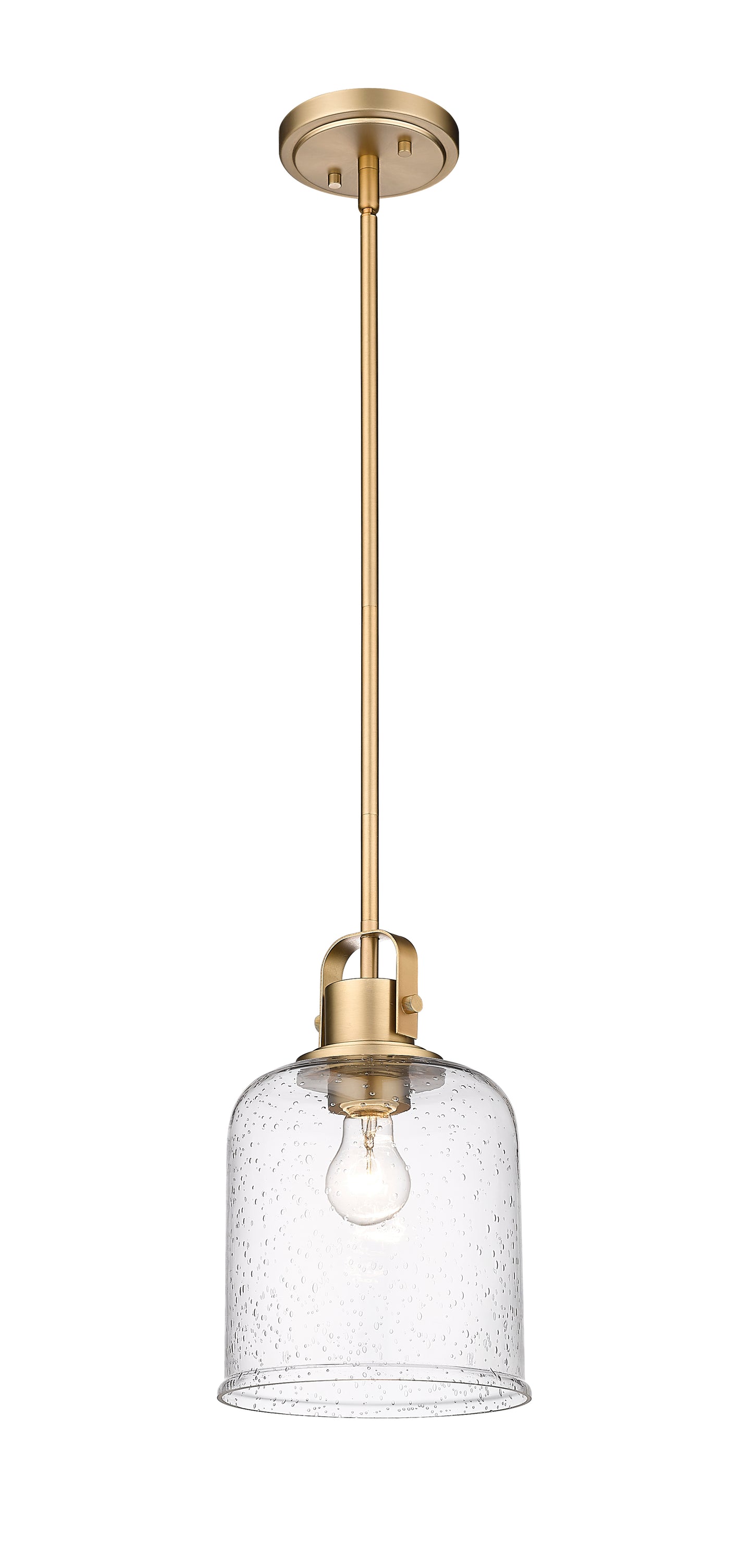 340P8-HG - Kinsley 1 Light 8" Pendant - Heirloom Gold