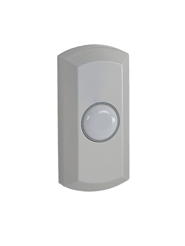 PB5012-W - Push Button-Surface Mount 1 Light 1.71" Wide Chime Button - White