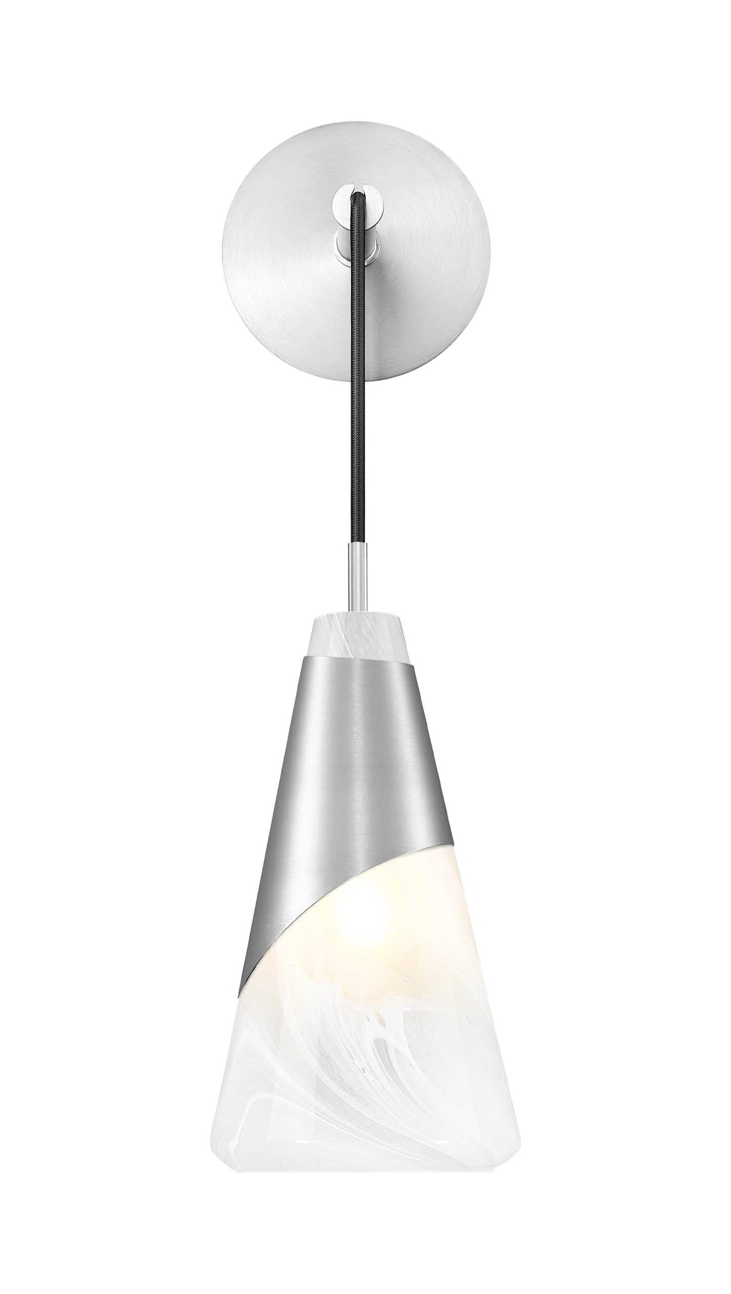 828-1S-BN - Aimie 1 Light Wall 20" Sconce - Brushed Nickel