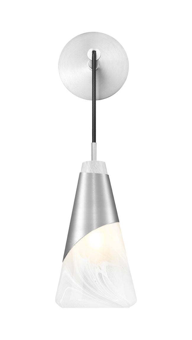 828-1S-BN - Aimie 1 Light Wall 20" Sconce - Brushed Nickel