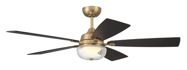 CHS52SB5-NWF - Chandler 52" Indoor Ceiling Fan no Wifi 52" 5 Blade Ceiling Fan with Light Kit - Satin Brass
