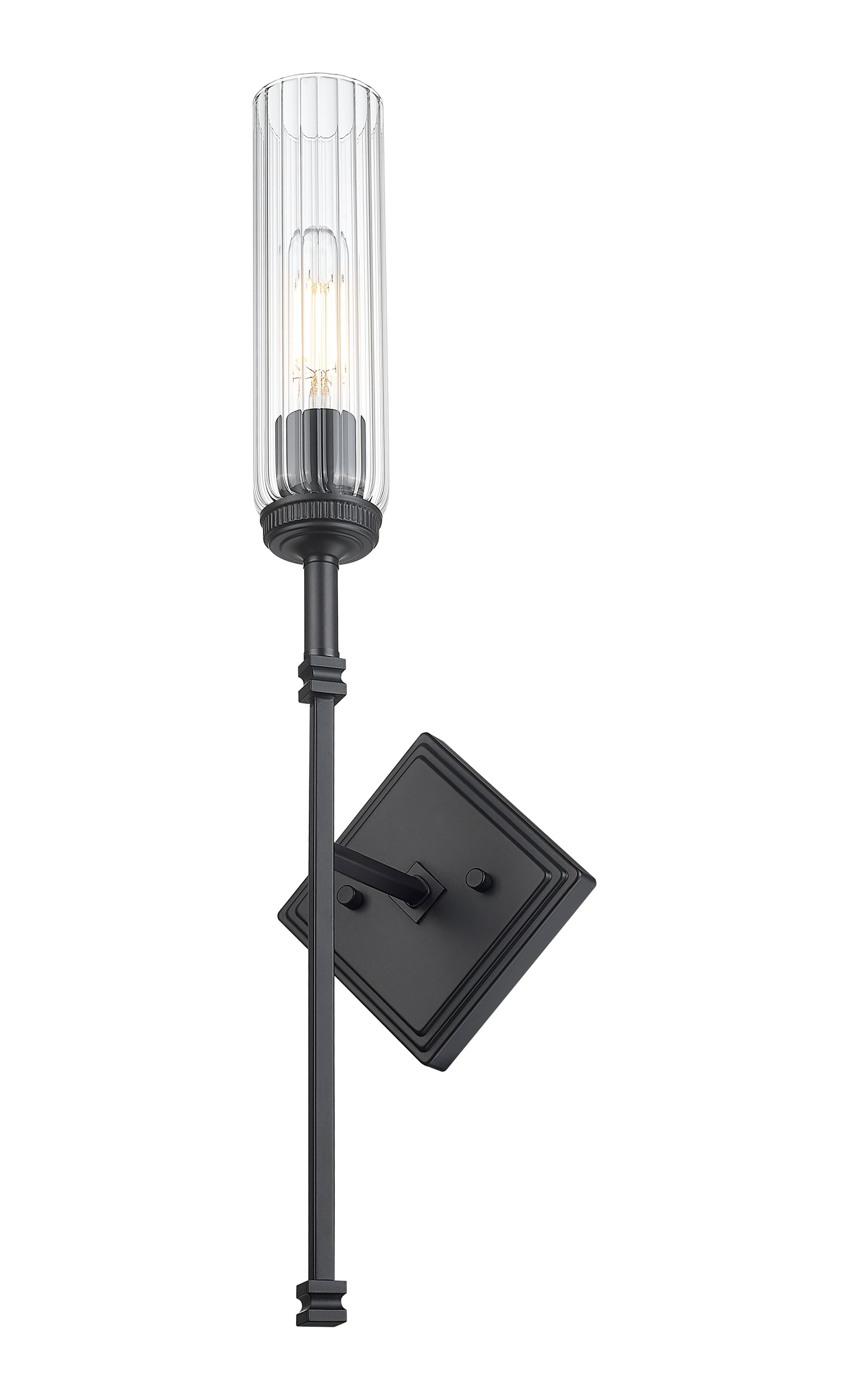 3047-1S-MB - Esme 1 Light Wall 24" Sconce - Matte Black