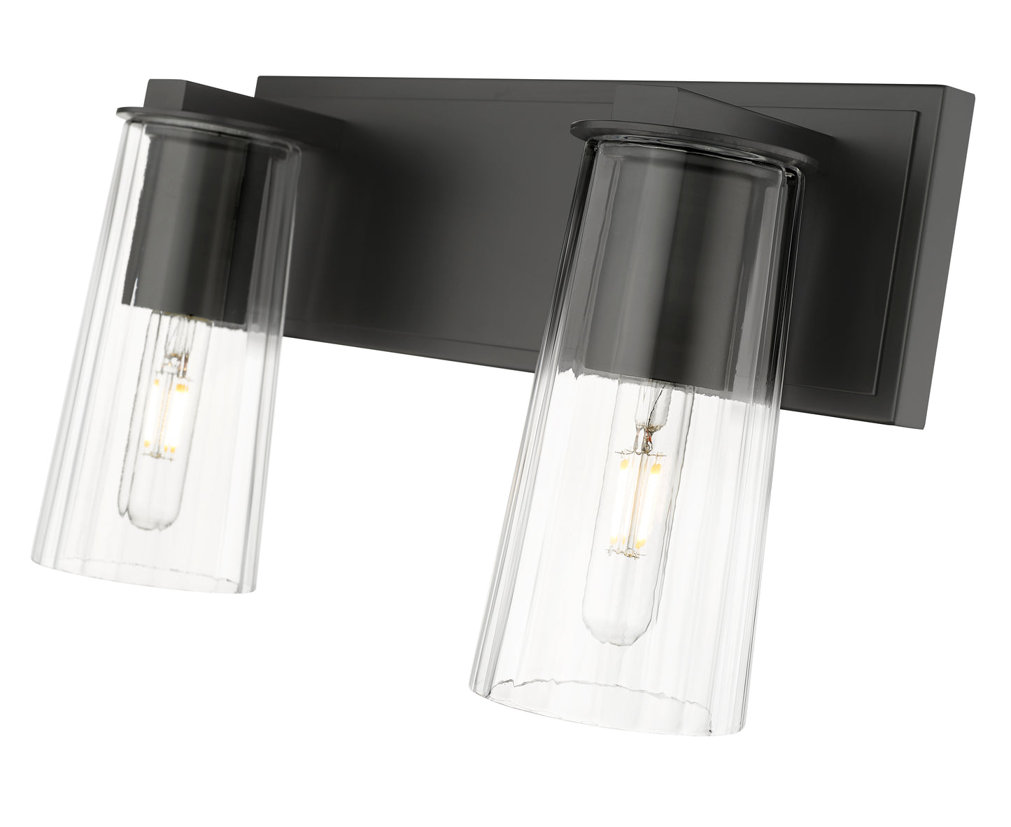 826-2V-MB - Titus 2 Light 16" Vanity - Matte Black