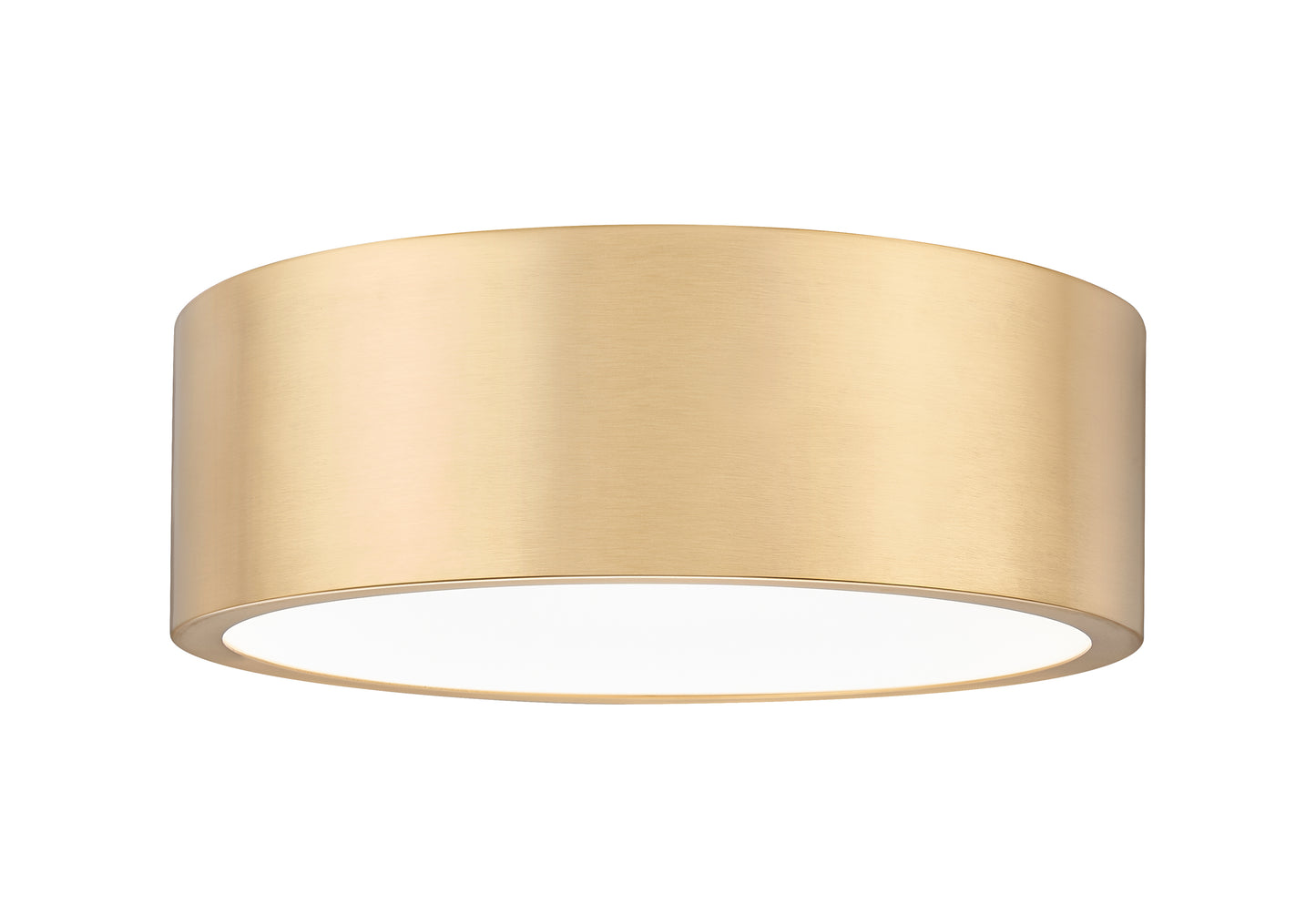 1017F12-MGLD-LED - Coronado 1 Light Flush 12" Mount - Modern Gold