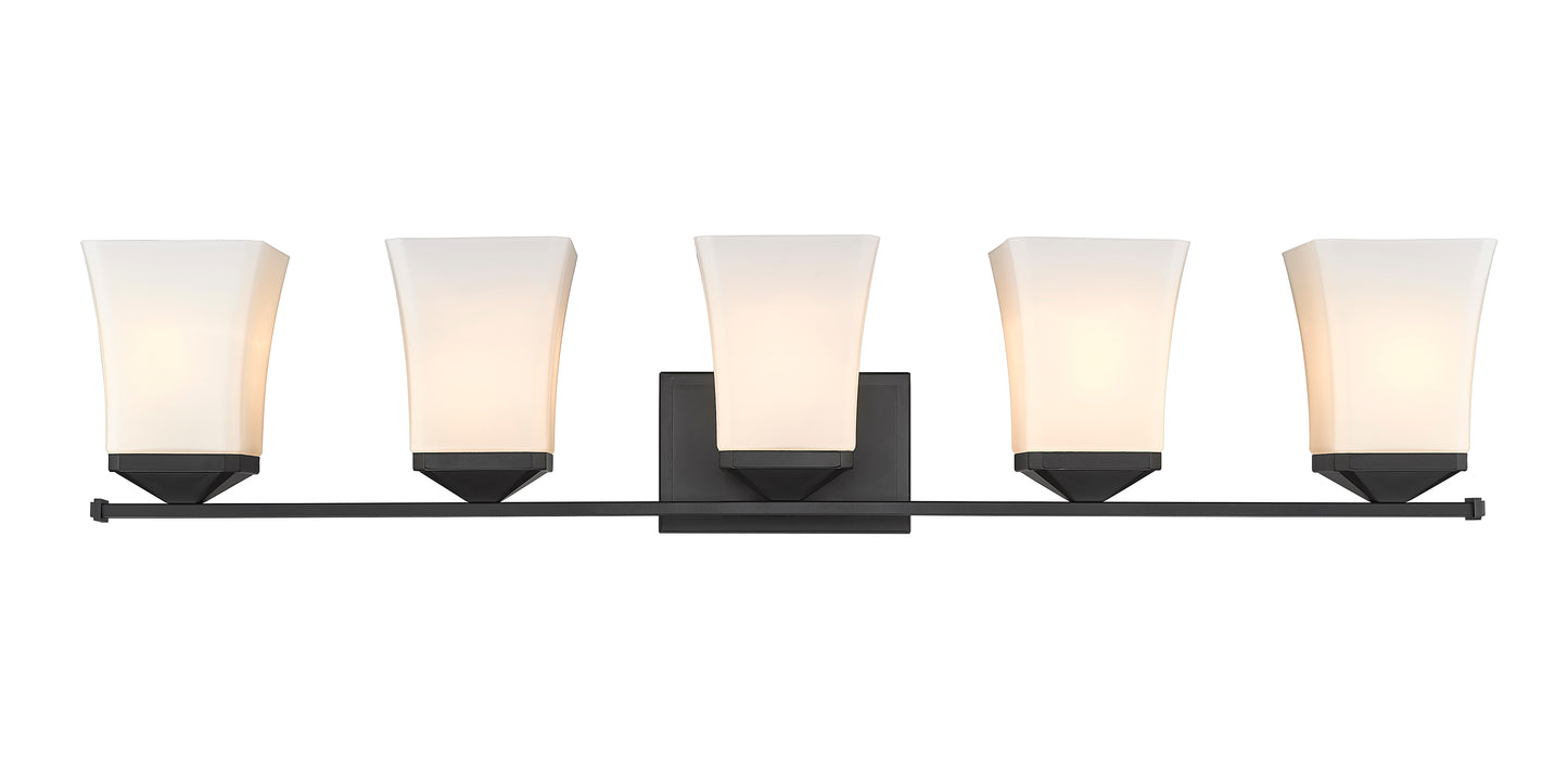 1939-5V-MB - Darcy 5 Light 38" Vanity - Matte Black