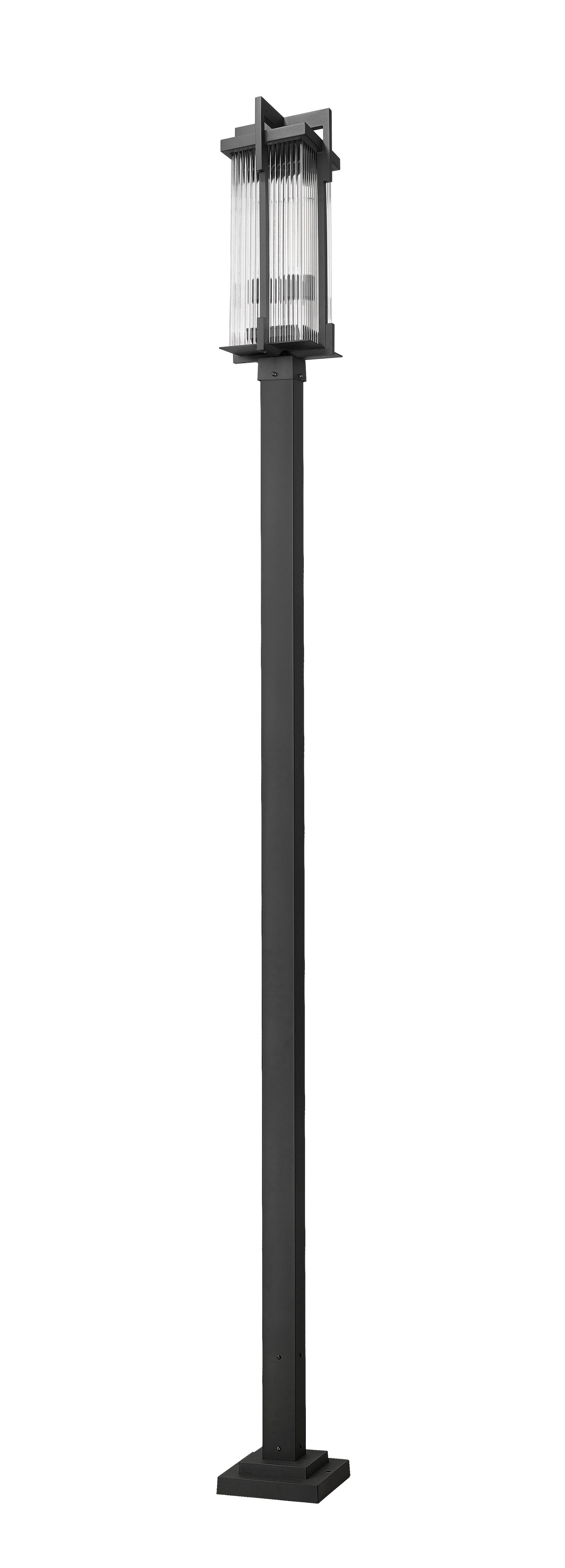 5031PHBS-536P-BK - Fortis 2 Light 119" Post Light - Sand Black