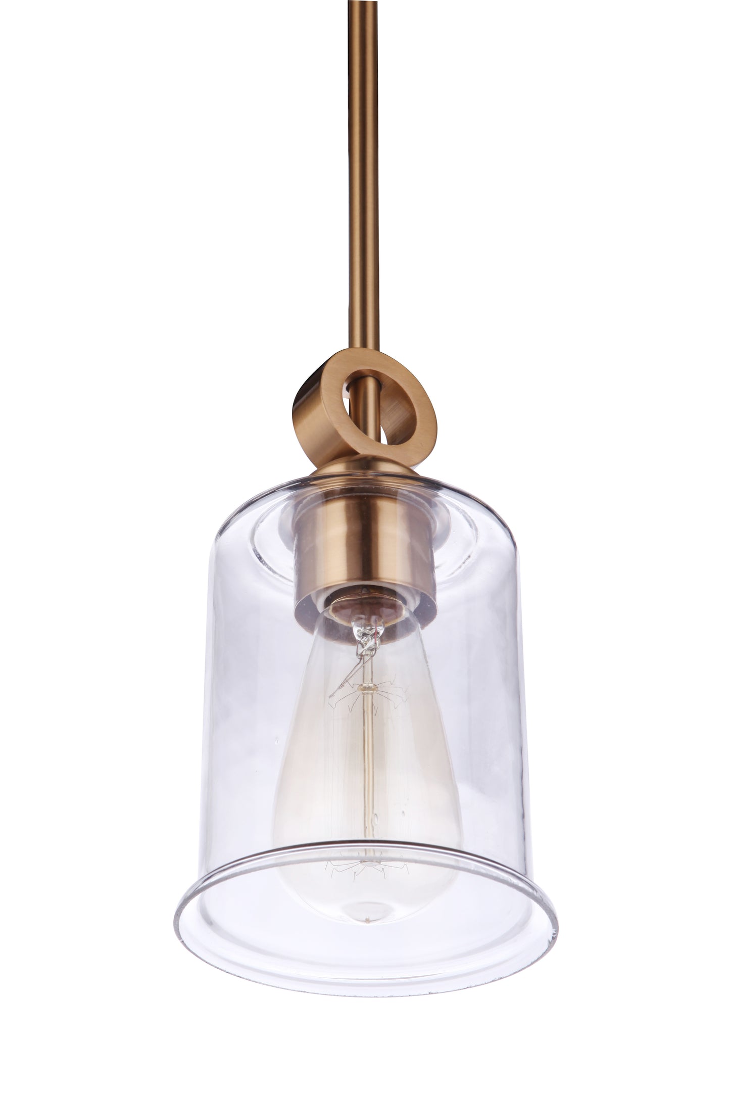 56491-SB - Romero 1 Light 5" Wide Mini Pendant - Satin Brass