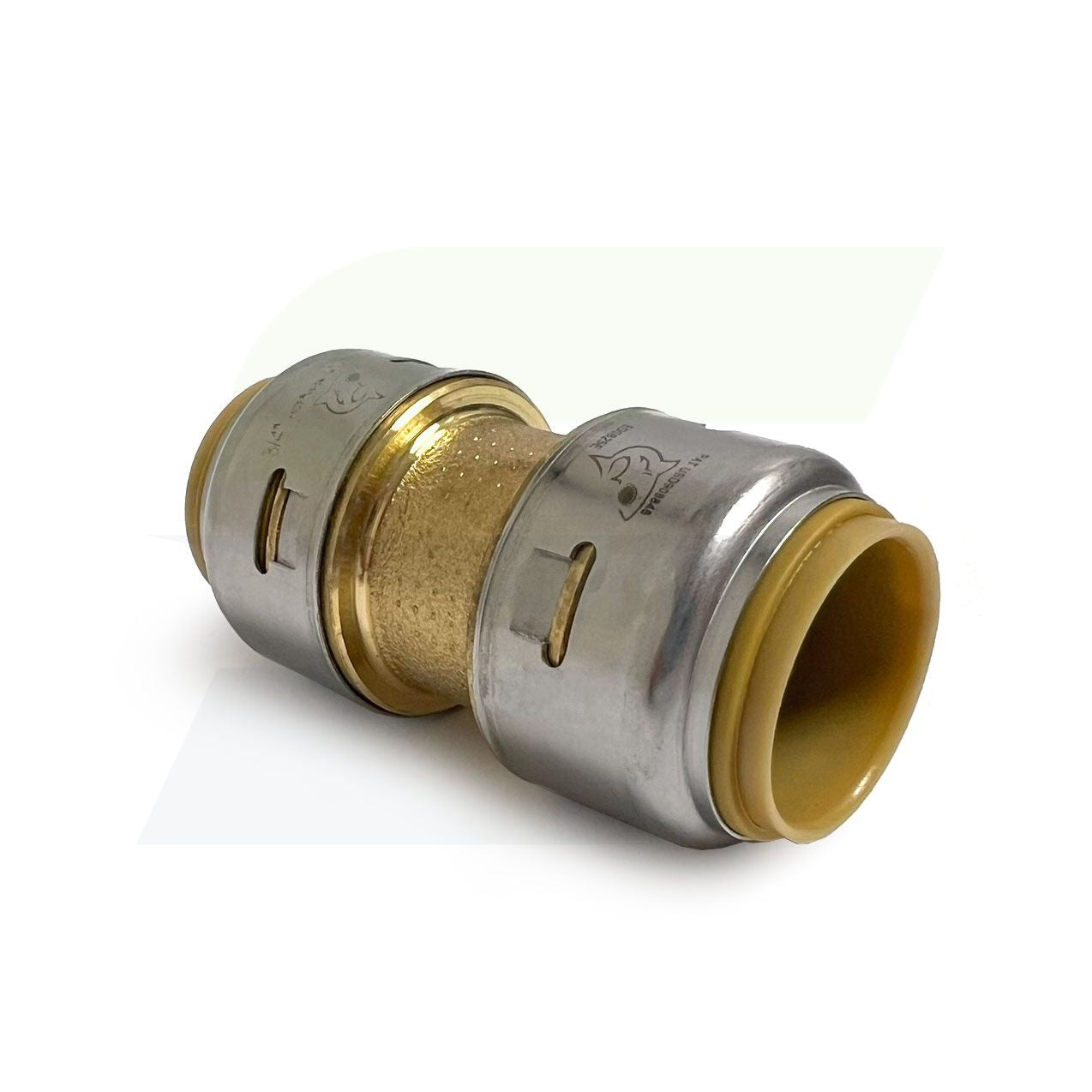 U016LF - 3/4" Push-to-Connect Lead Free Brass  Coupling