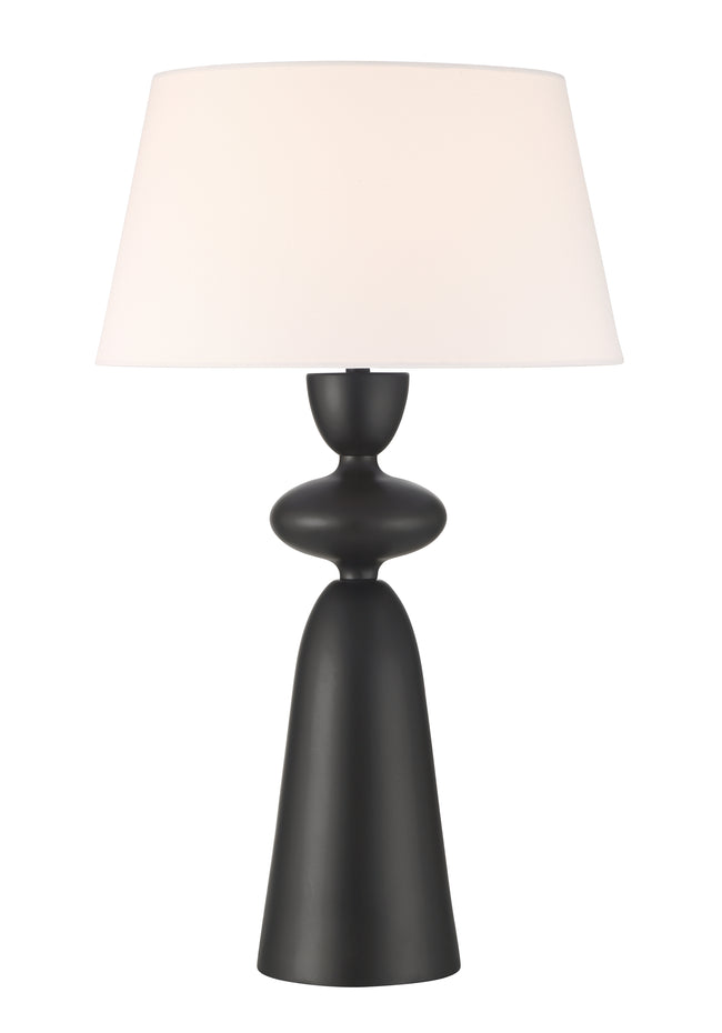 87028FB-T - Misha 1 Light 28" High Table Lamp - Flat Black