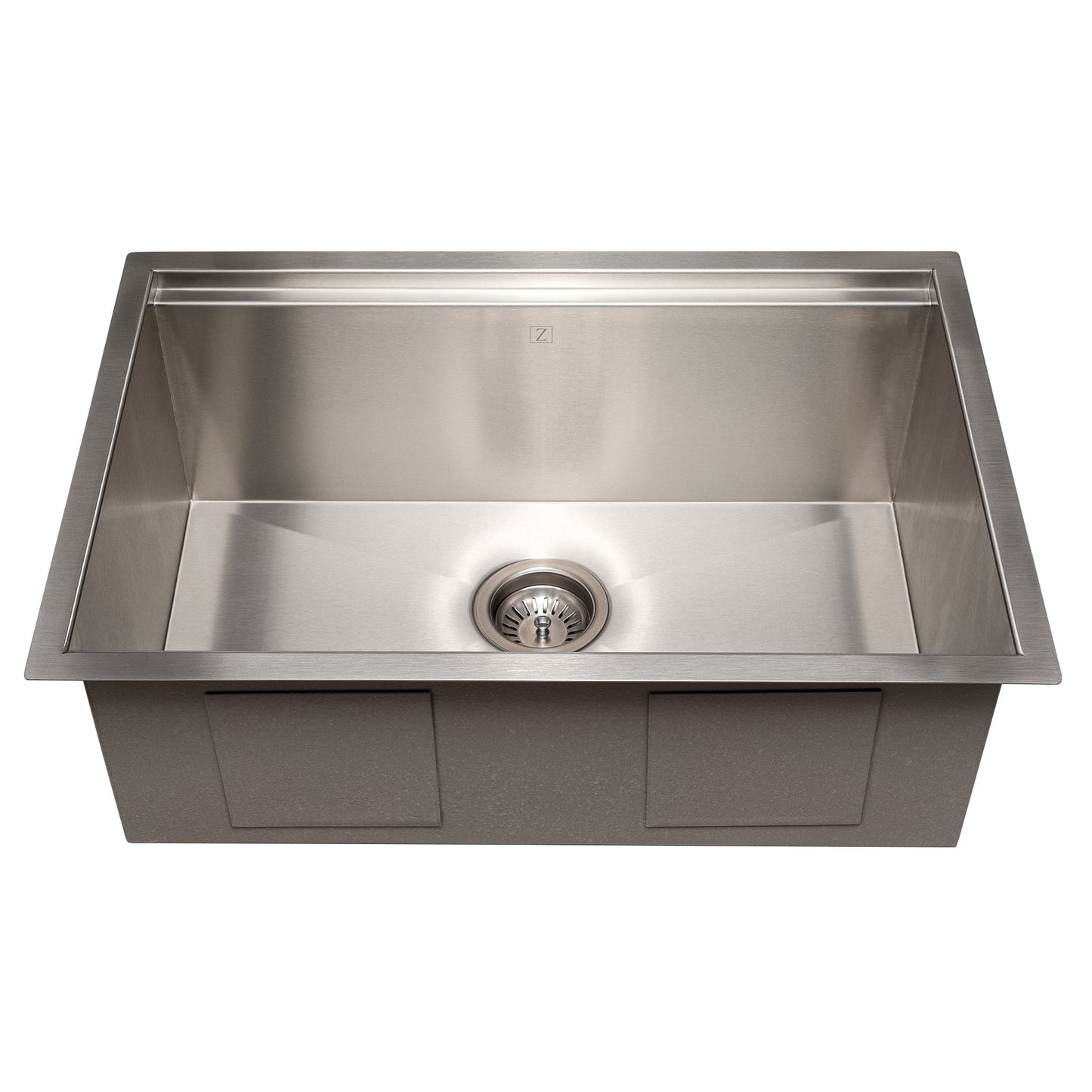 SLS-27 - 27" Garmisch Undermount Single Bowl Stainless Steel Kitchen Sink with Bottom Grid and Accessories