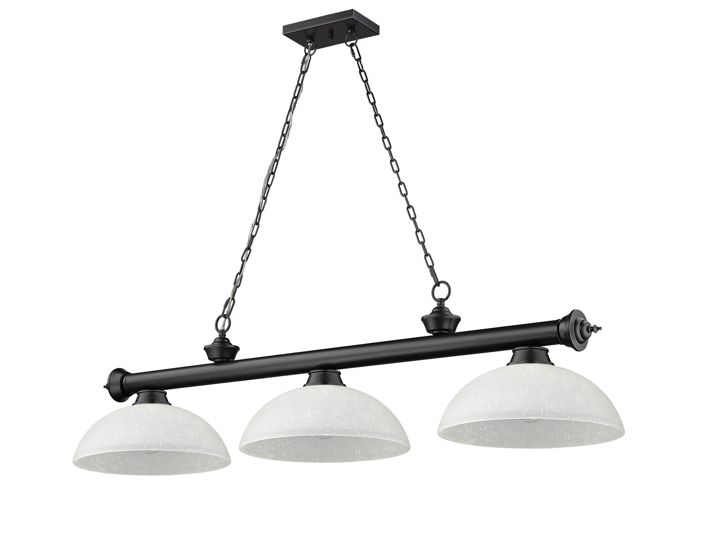 2306-3MB-DWL14 - Cordon 3 Light 57" Billiard - Matte Black