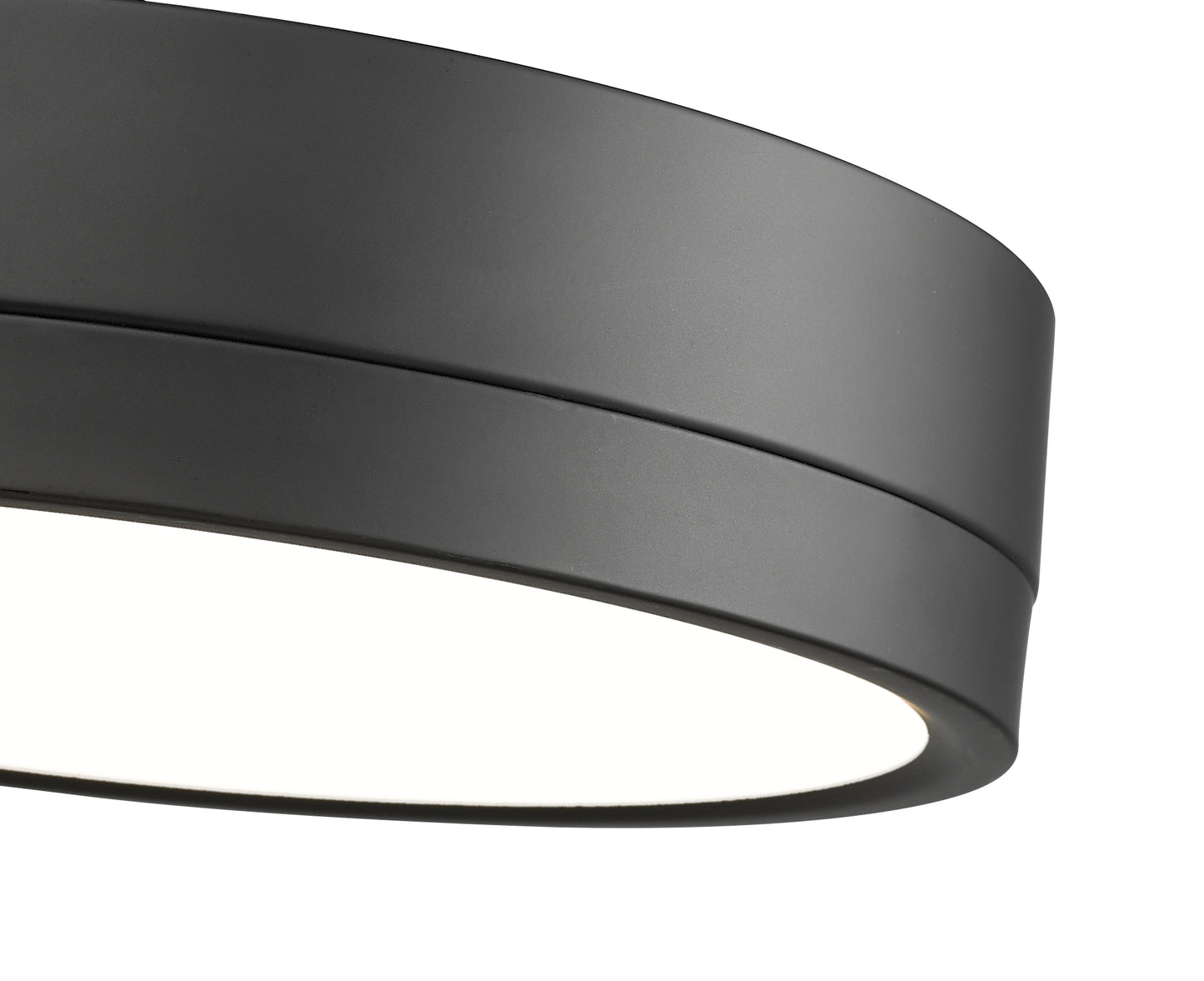1006F12-MB-LED - Algar 1 Light Flush 12" Mount - Matte Black