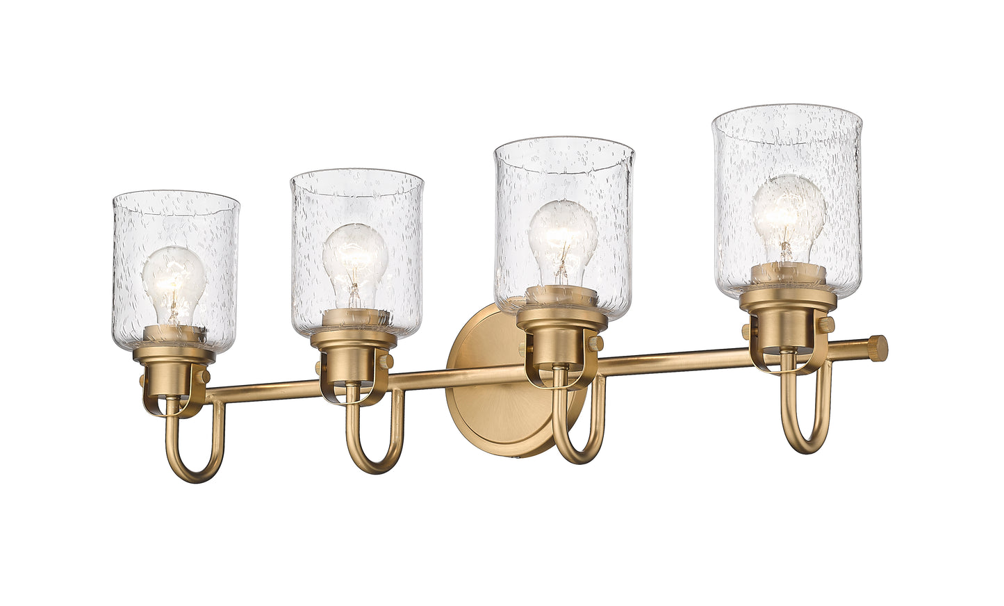 340-4V-HG - Kinsley 4 Light 28" Vanity - Heirloom Gold