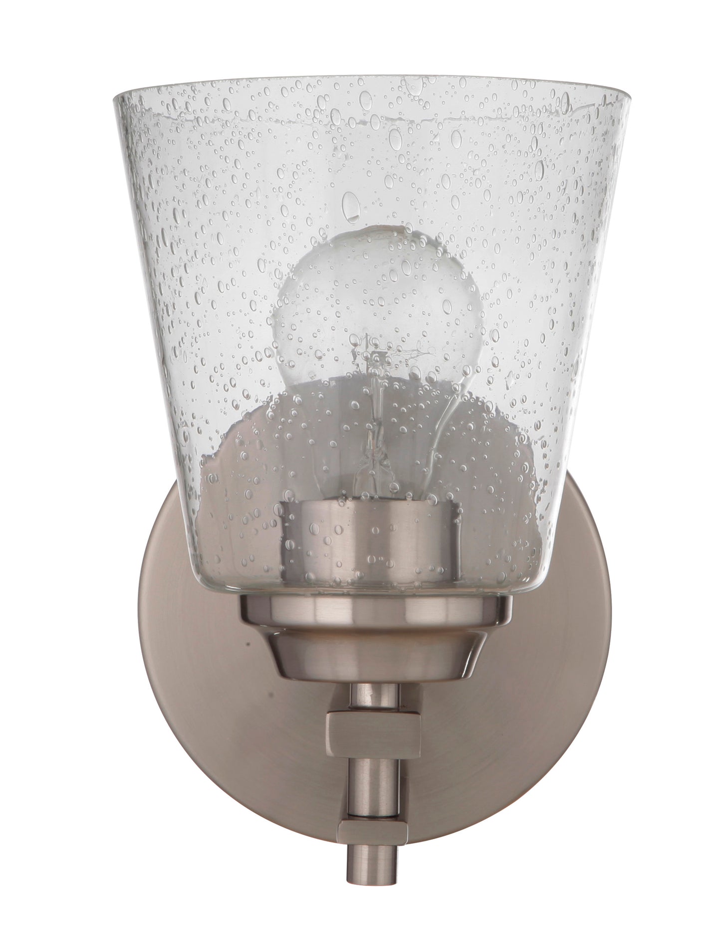 19606BNK1 - Drake 1 Light 8.5" High Wall Sconce - Brushed Nickel
