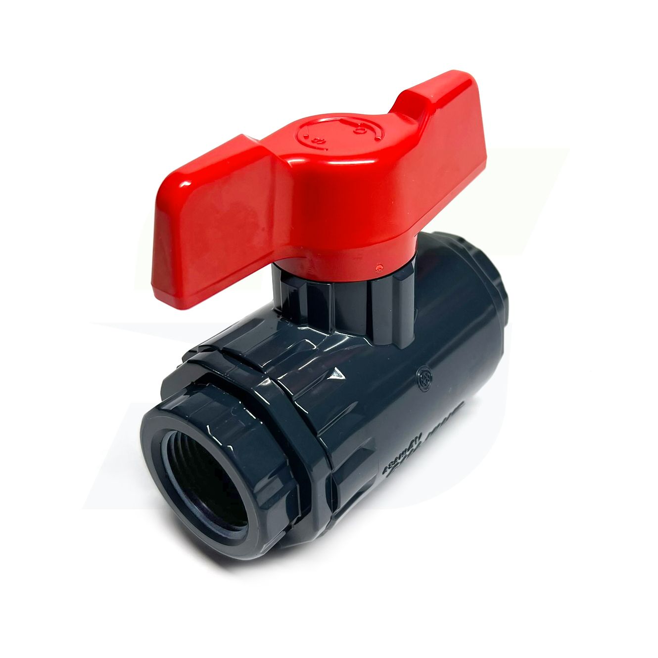 161071007 - 3/4" Omni In-line Compact Ball Valve - PVC, Threaded, EPDM Seal