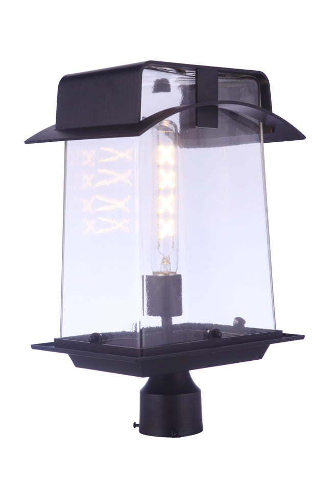 ZA6025-ABZ - Smithy 1 Light 18" High Outdoor Post - Aged Bronze Brushed