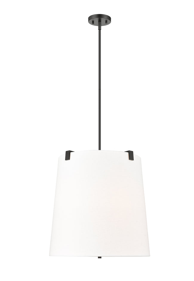 3501P18-MB - Weston 5 Light 18" Pendant - Matte Black