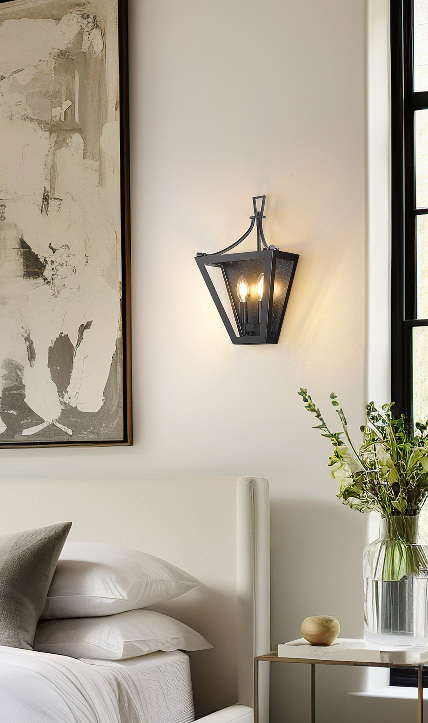 1961-2S-IO - Montalcino 2 Light Wall 17" Sconce - Iron Ore