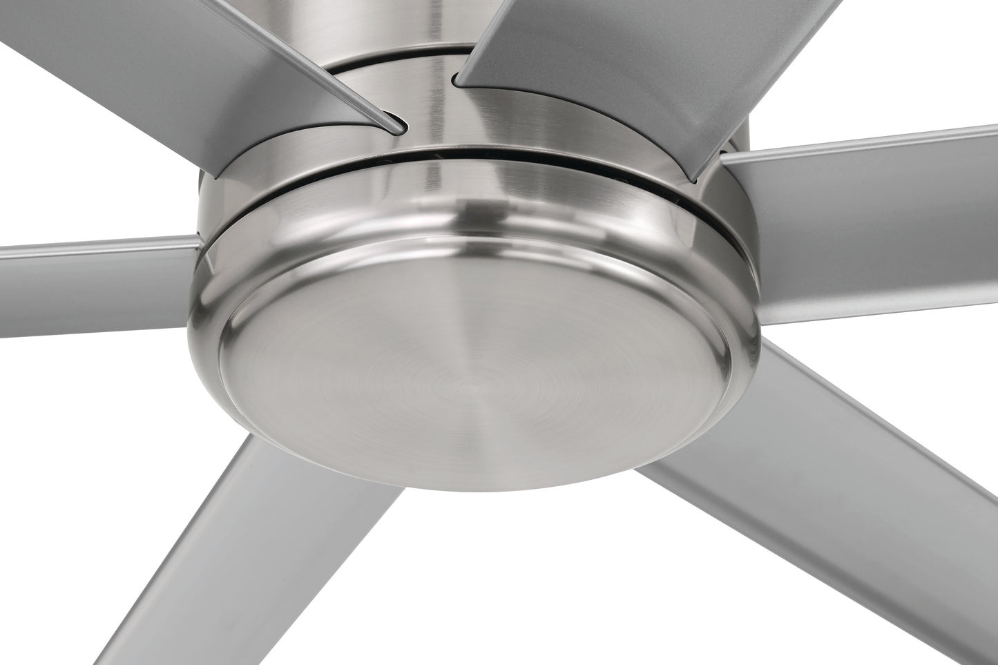 TTE65BNK6 - Tate 65" 6 Blade Indoor Outdoor Ceiling Fan with Light Kit - Brushed Nickel