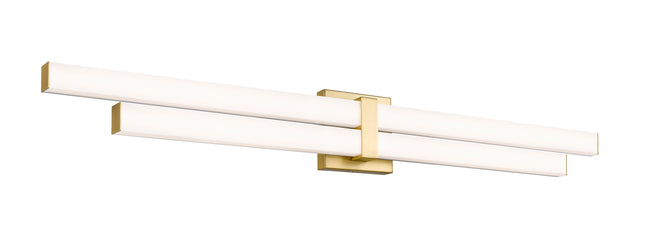 1008-40W-MGLD-LED - Zane 2 Light 40" Vanity - Modern Gold