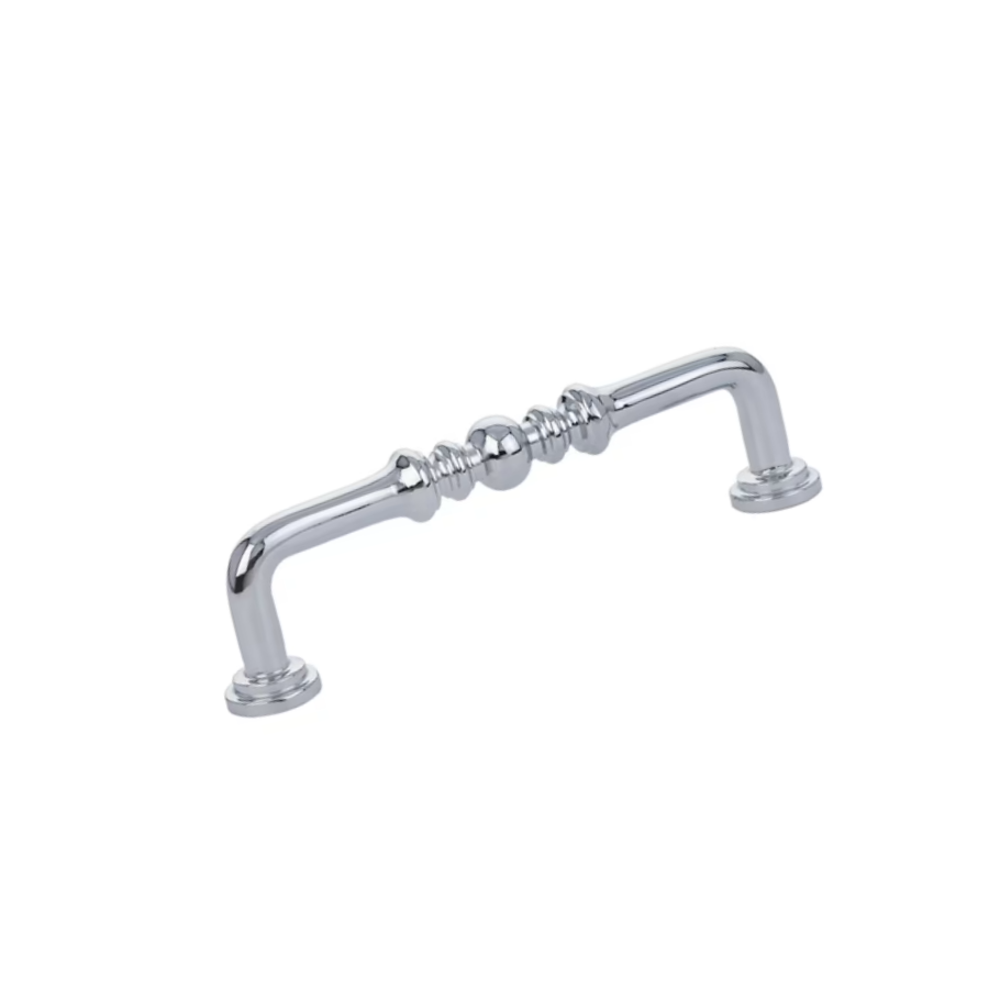 86128US26 - Spindle 3" Center to Center Handle Cabinet Pull - Traditional Collection - Polished Chrome