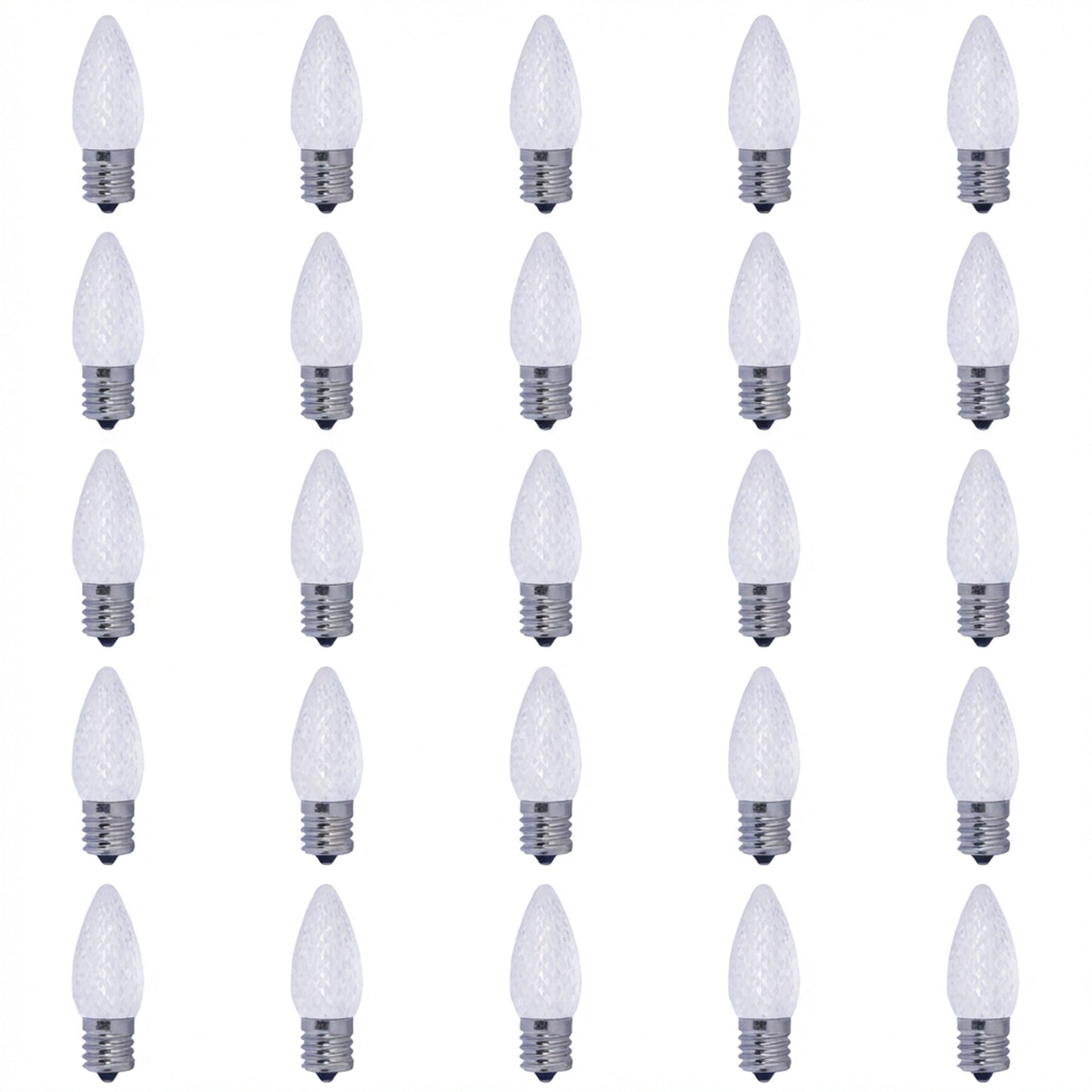 770191 - Clear C9 LED Intermediate Base Light Bulb - 0.6 Watt - 2700K - 25 Pack