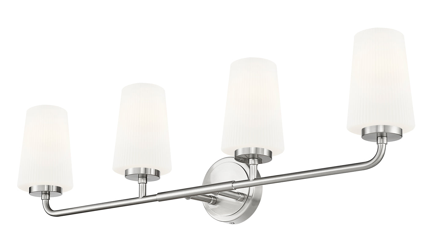 7005-4V-BN - Montford 4 Light 32" Vanity - Brushed Nickel