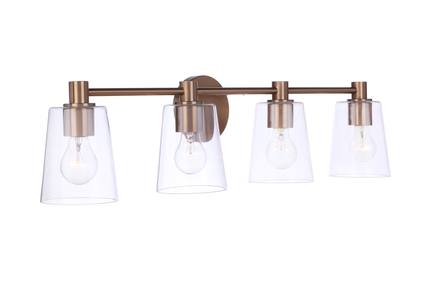 12633SB4 - Emilio 4 Light 33" Wide Vanity Light - Satin Brass