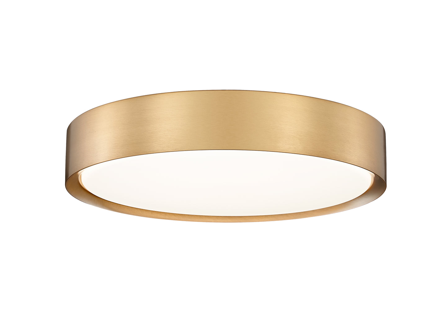 1014F16-MGLD-LED - Kawan 1 Light Flush 16" Mount - Modern Gold