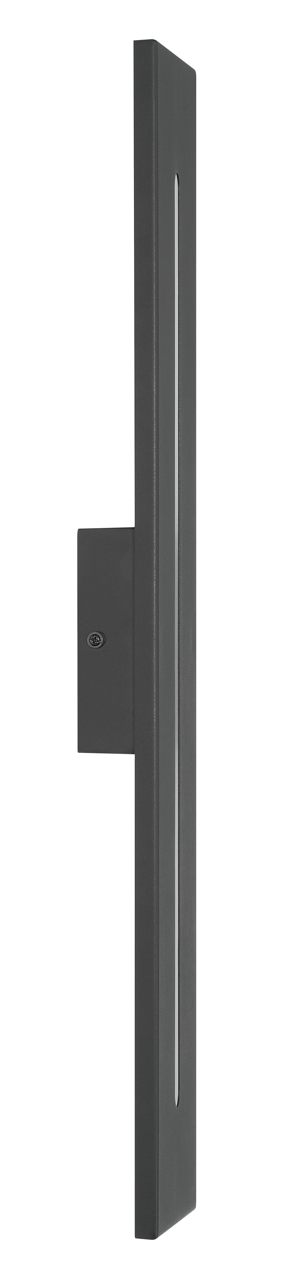 ZA8400-TB-LED - Profiled 1 Light 24" High Outdoor Wall Lantern - Textured Black