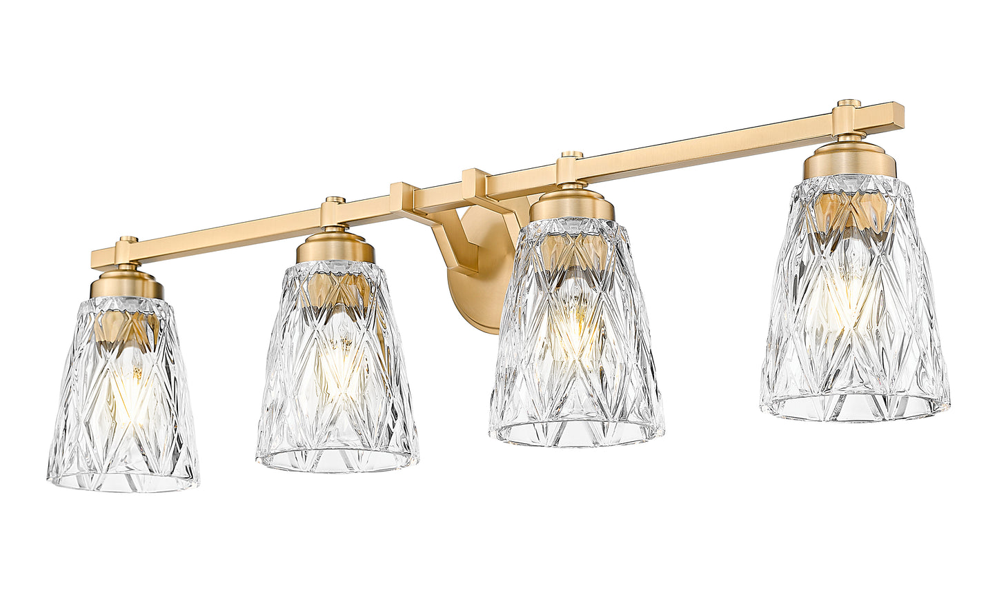 1960-4V-MGLD - Andree 4 Light 32" Vanity - Modern Gold
