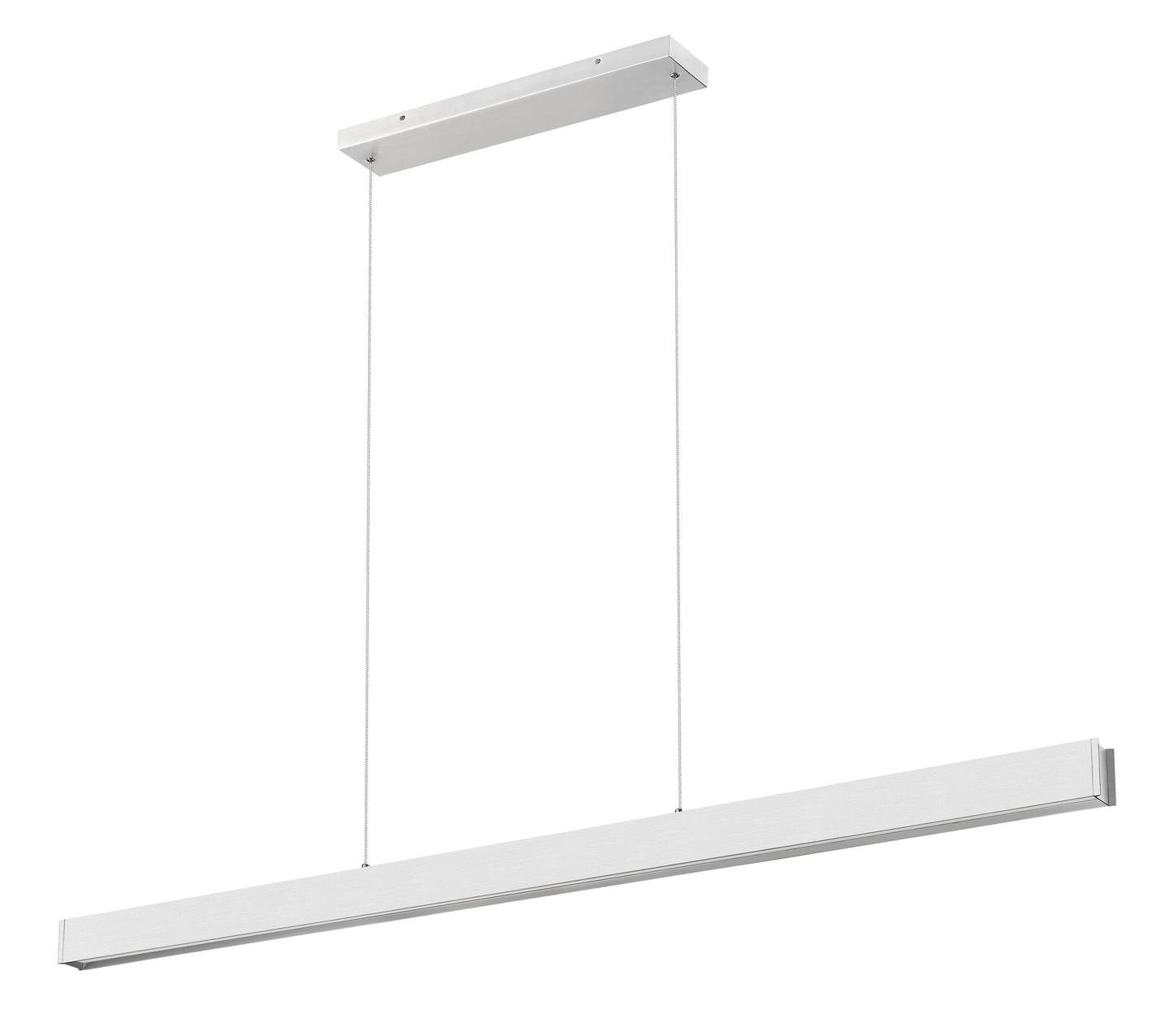 1016-72L-BN-LED - Hudson 1 Light Linear 72" Chandelier - Brushed Nickel