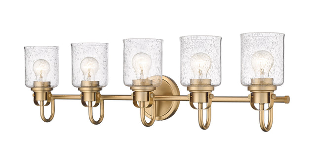 340-5V-HG - Kinsley 5 Light 35" Vanity - Heirloom Gold