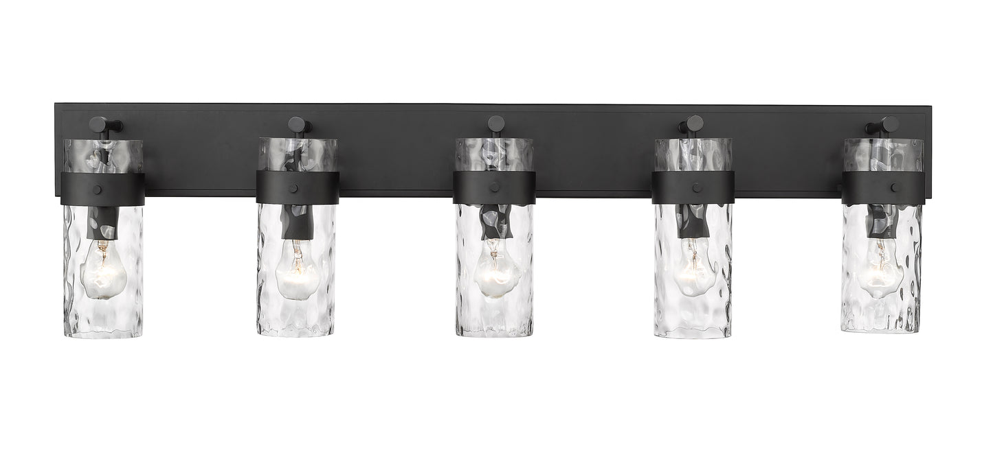 3035-5V-MB - Fontaine 5 Light 44" Vanity - Matte Black