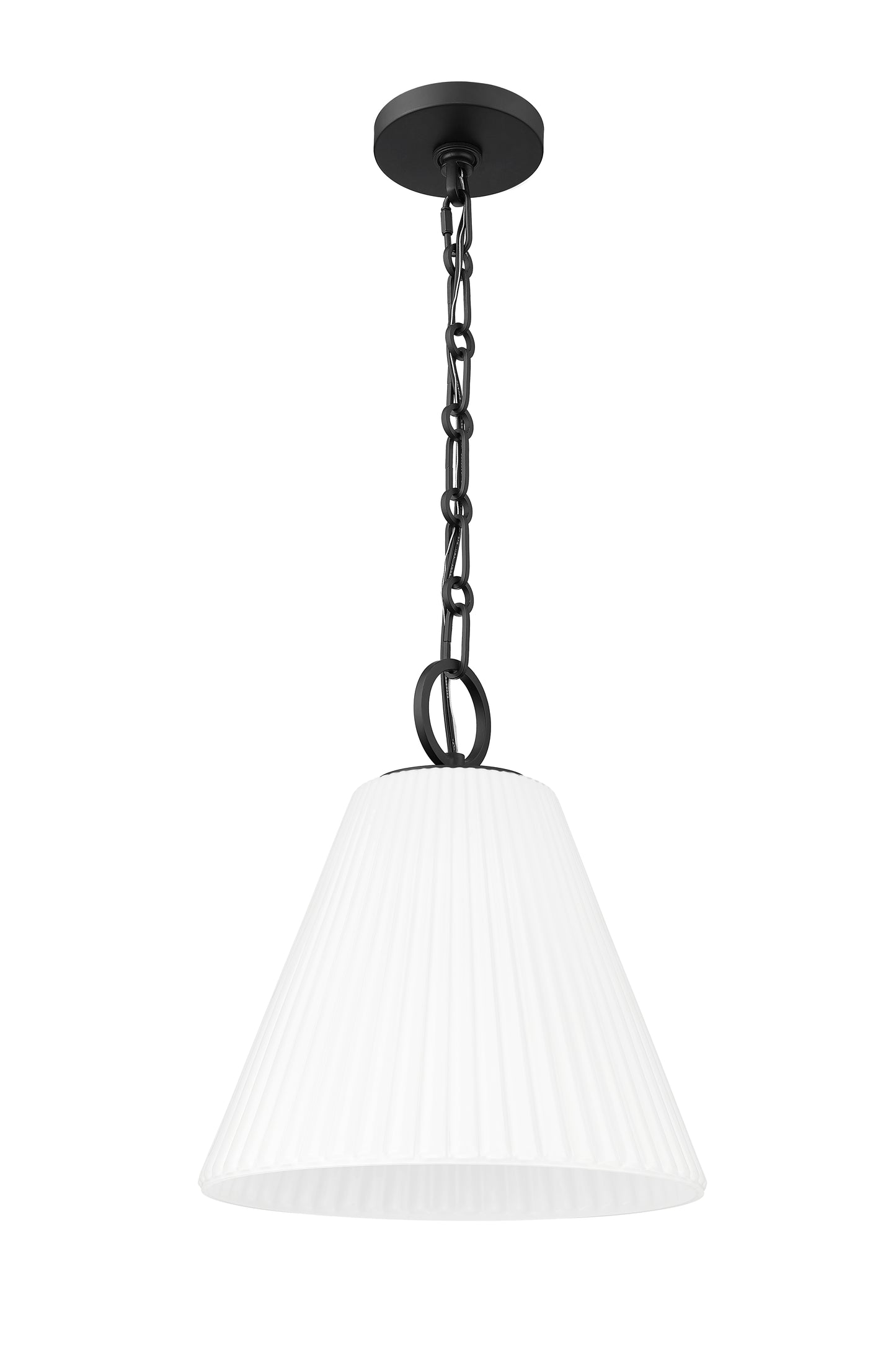 3042P14-MB - Alaric 1 Light 14" Pendant - Matte Black