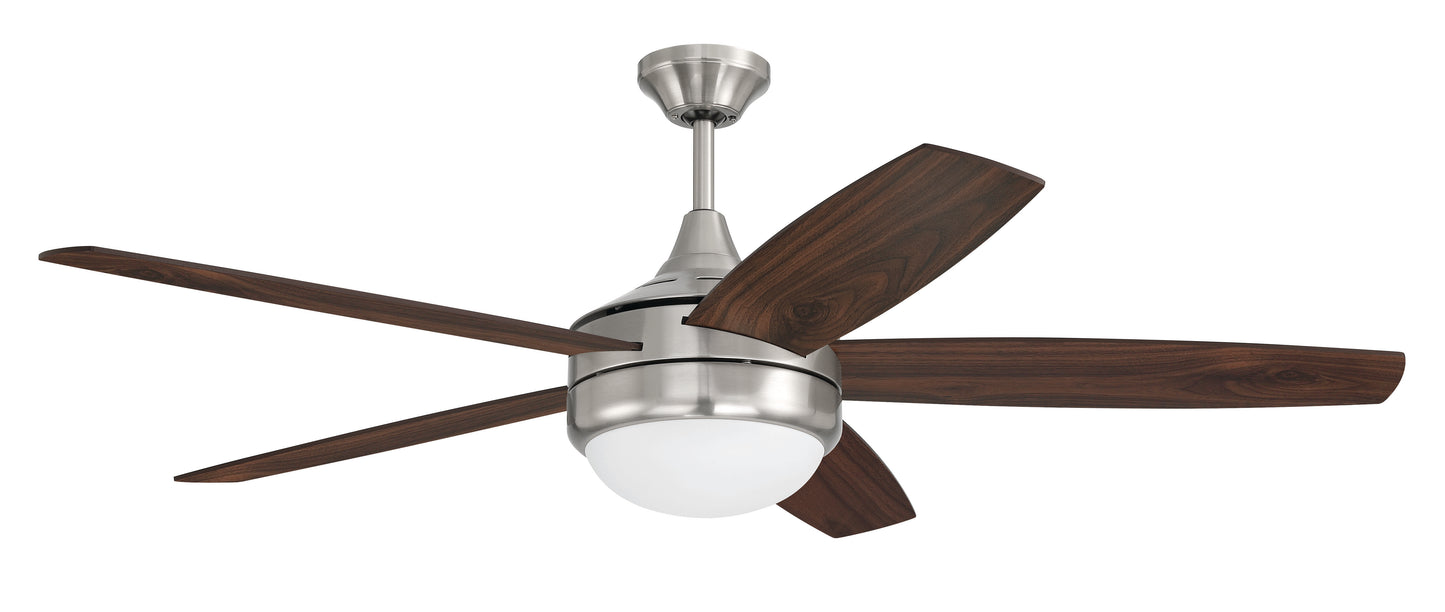 PHZ52BNK5 - Phaze II 5- Blade 52" 5 Blade Ceiling Fan with Light Kit - Brushed Nickel