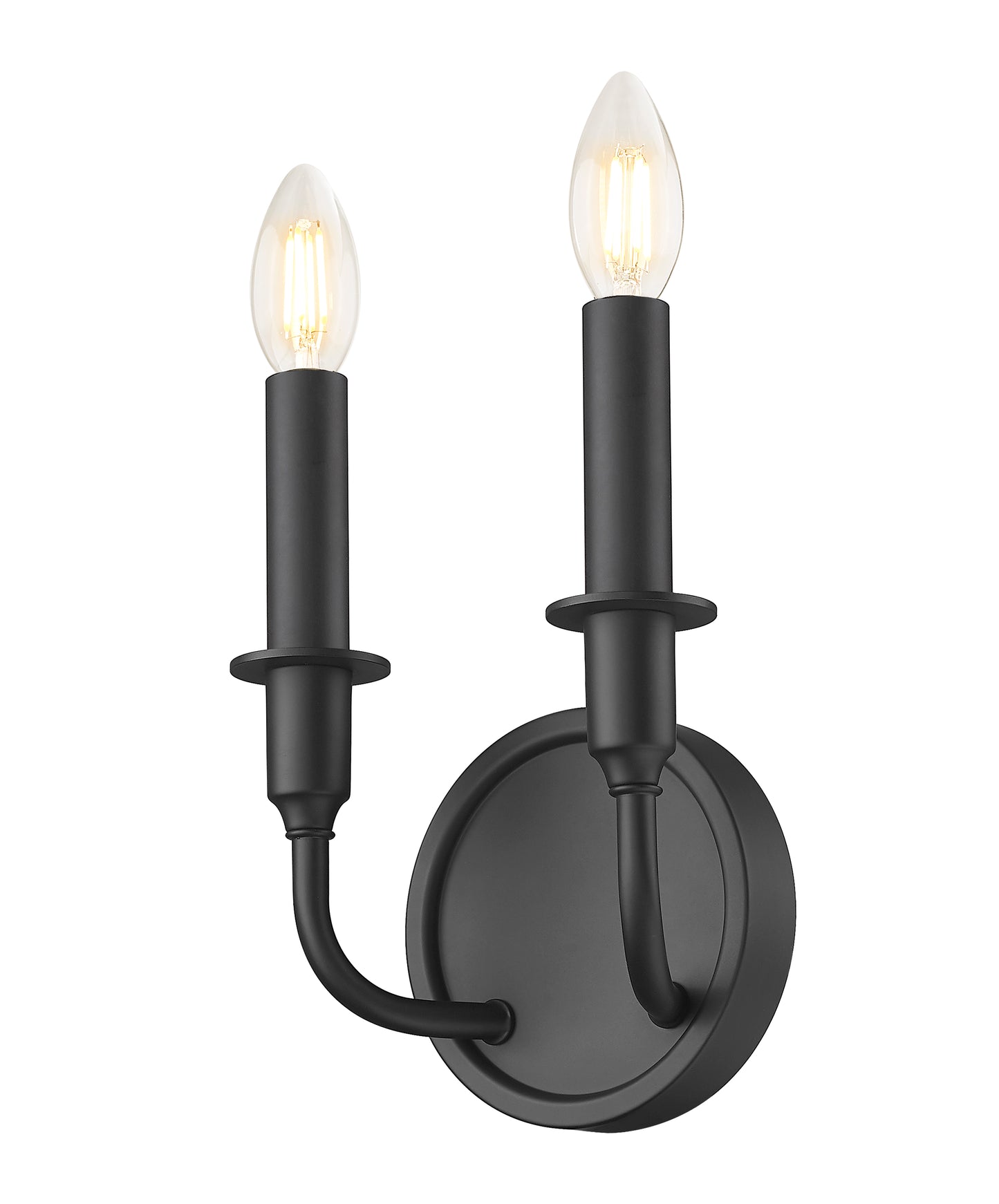 3049-2S-MB - Tova 2 Light Wall 13" Sconce - Matte Black