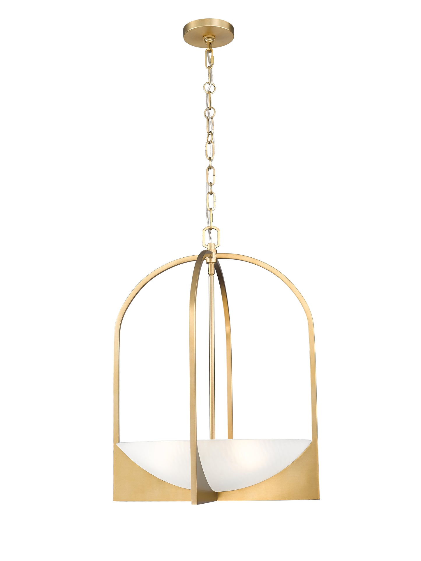 1947-24MGLD - Devon 4 Light 18" Pendant - Modern Gold
