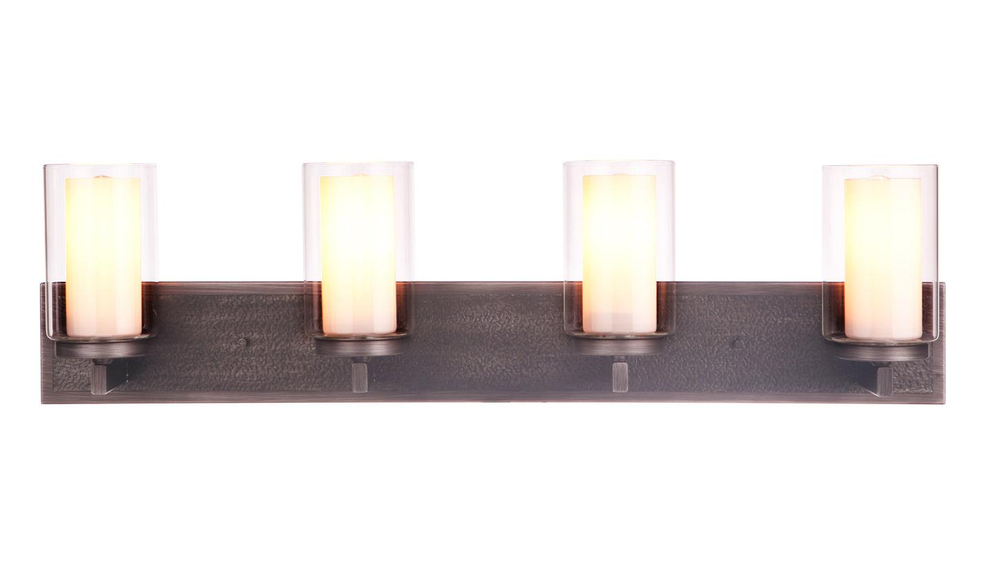 11633NIVNI4 - Texture 4 Light 33" Wide Vanity Light - Natural Iron / Vintage Iron
