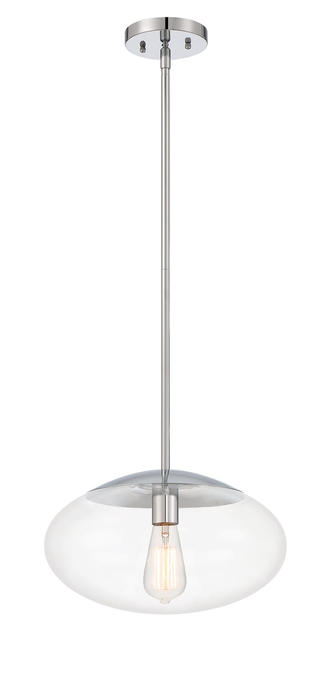 56894-CH - Gaze 1 Light 14" Wide Pendant - Chrome
